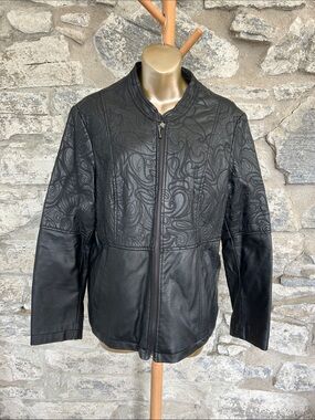 Vegan Jacket with Stitched Detail